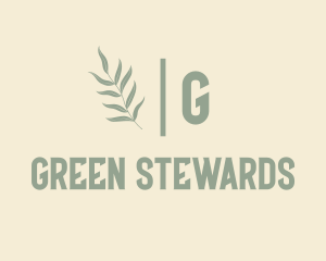 Green Organic Plant  logo design