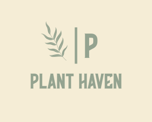 Green Organic Plant  logo design