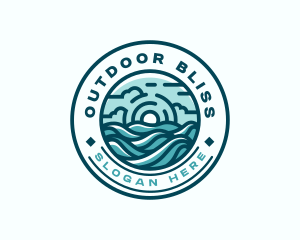 Wave Surfing Resort logo design