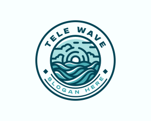 Wave Surfing Resort logo design