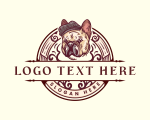 French Bulldog Pet logo