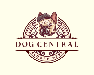 French Bulldog Pet logo design