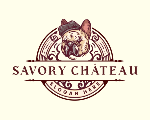 French Bulldog Pet logo design