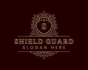 Luxury Organic Shield logo design