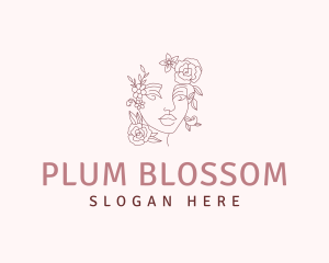 Woman Flower Beauty logo design