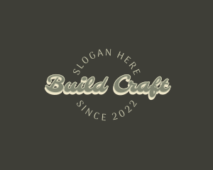 Casual Retro Craft logo design