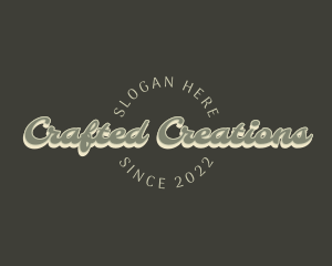 Casual Retro Craft logo design