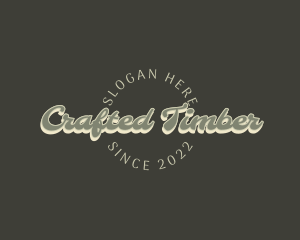 Casual Retro Craft logo design