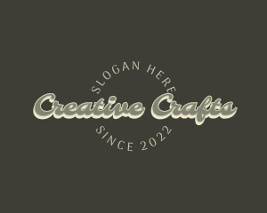 Casual Retro Craft logo design