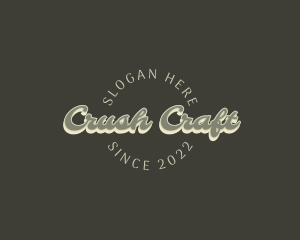 Casual Retro Craft logo design