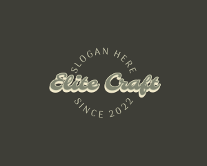 Casual Retro Craft logo design