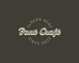 Casual Retro Craft logo design