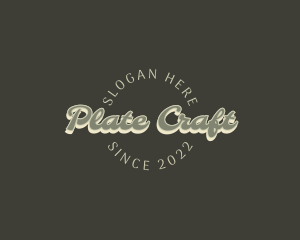 Casual Retro Craft logo design