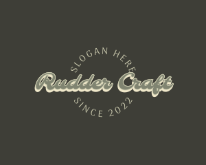 Casual Retro Craft logo design