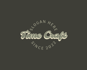 Casual Retro Craft logo design