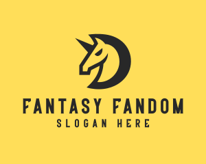 Fantasy Unicorn Avatar logo design