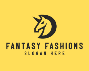 Fantasy Unicorn Avatar logo design