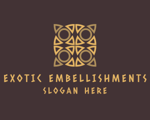 Aztec Tribal Pattern logo design