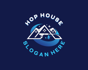 House Pressure Washer logo design