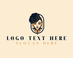 Afro Elegant Woman logo