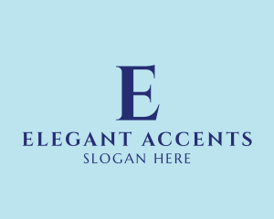 Elegant Serif Company logo design