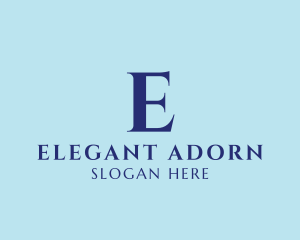 Elegant Serif Company logo design