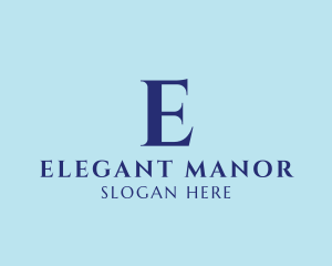 Elegant Serif Company logo design