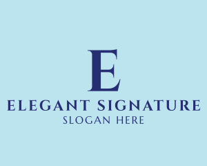 Elegant Serif Company logo design