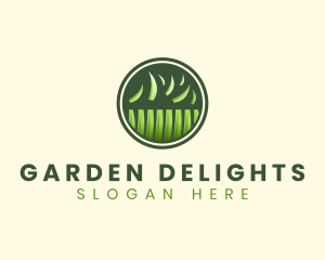 Grass Lawn Mowing logo design