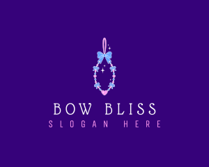 Beads Bow Charms logo design