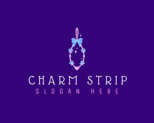 Beads Bow Charms logo design