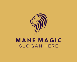 Lion Feline Mane logo design