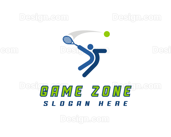 Sports Tennis Athlete Logo