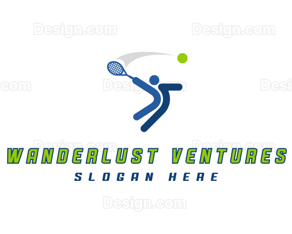 Sports Tennis Athlete Logo