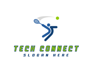 Sports Tennis Athlete Logo