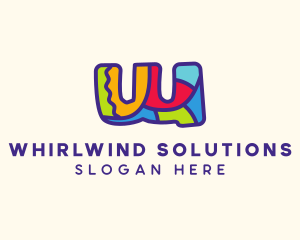 Colorful Letter W logo design