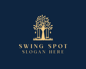 Tree Swing Grass logo