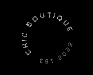 Chic Circle Text Font logo