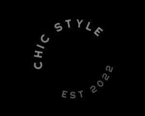 Chic Circle Font logo design