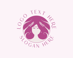 Woman Beauty Hair Styling logo