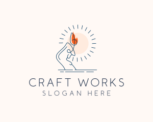 Candle Home Decor logo design