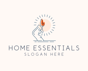 Candle Home Decor logo design