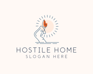 Candle Home Decor logo design