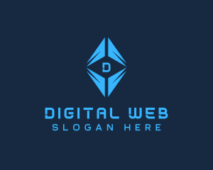 Digital Cryptocurrency Technology logo design