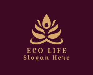 Holistic Yoga Human  logo design