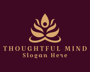 Holistic Yoga Human  logo design