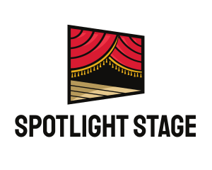 Curtain Stage Theater Entertainment  logo