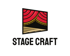 Curtain Stage Theater Entertainment  logo