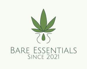 Weed Essential Oil  logo design