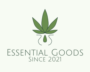 Weed Essential Oil  logo design